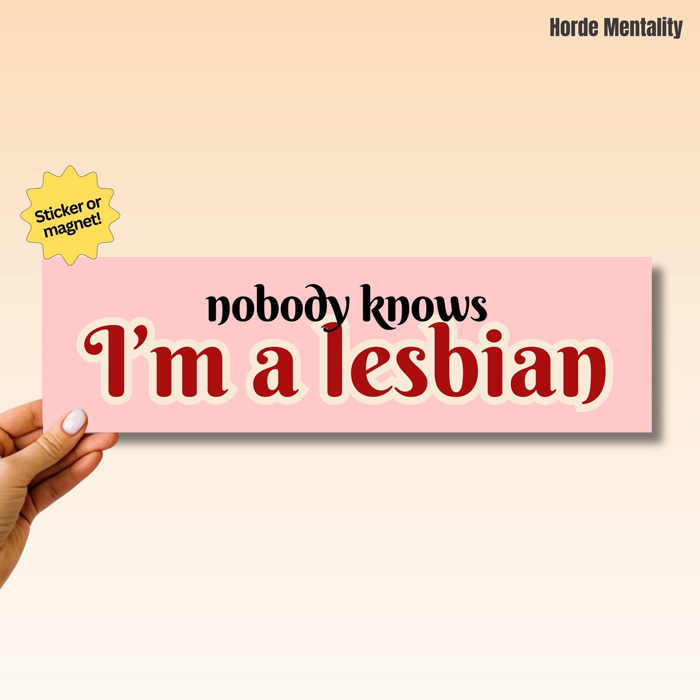 Nobody Knows I'm a Lesbian