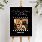 Custom Photo Vintage Style Birthday Party Welcome Sign Poster or Foam Board