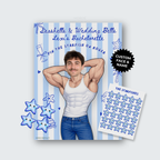 Seashells & Wedding Bells - Coastal Theme Bachelorette - Custom Pin the Tail Game Poster